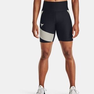 Under Armour Women's Project Rock HeatGear Bike Shorts Size XS
